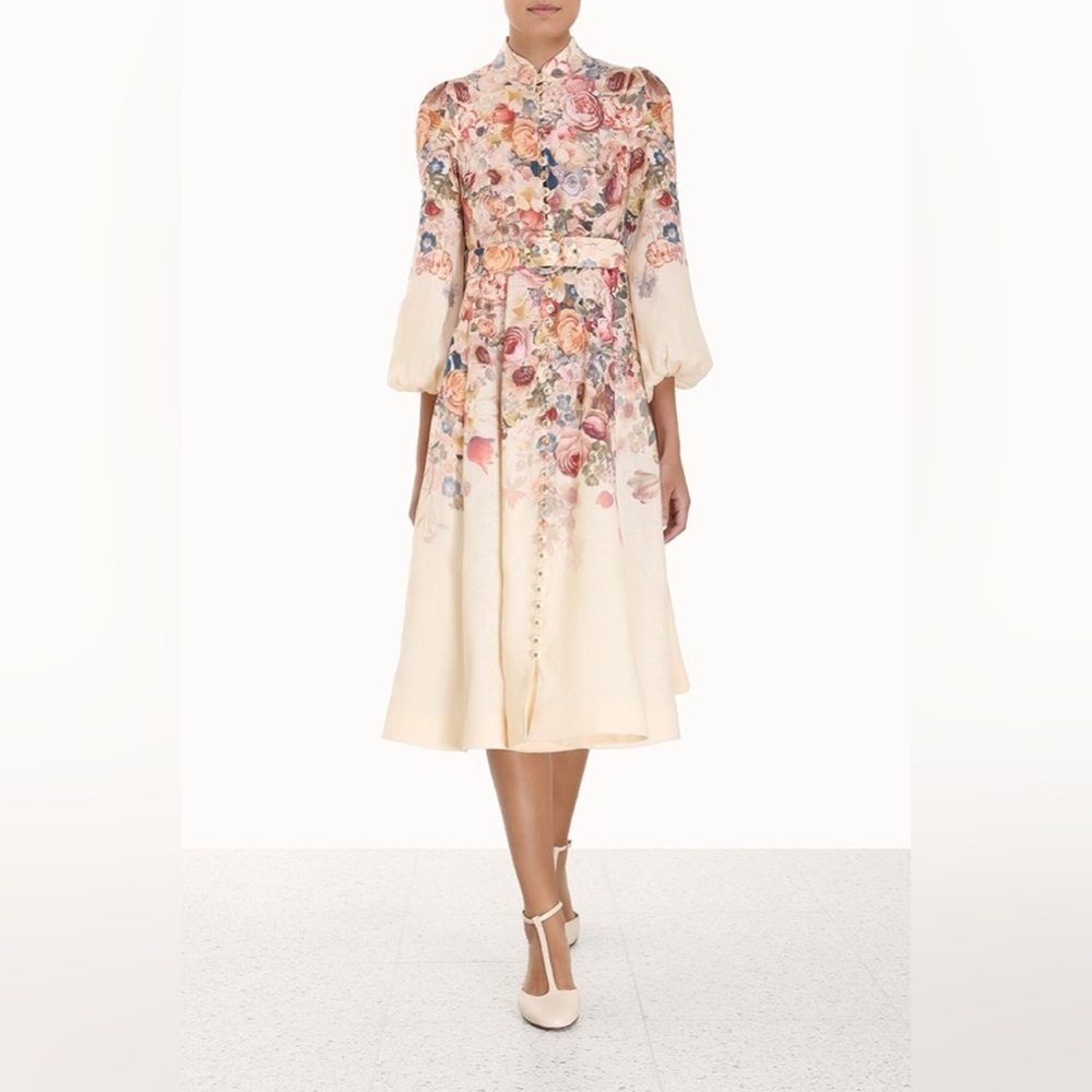 Floral Print Midi Dress